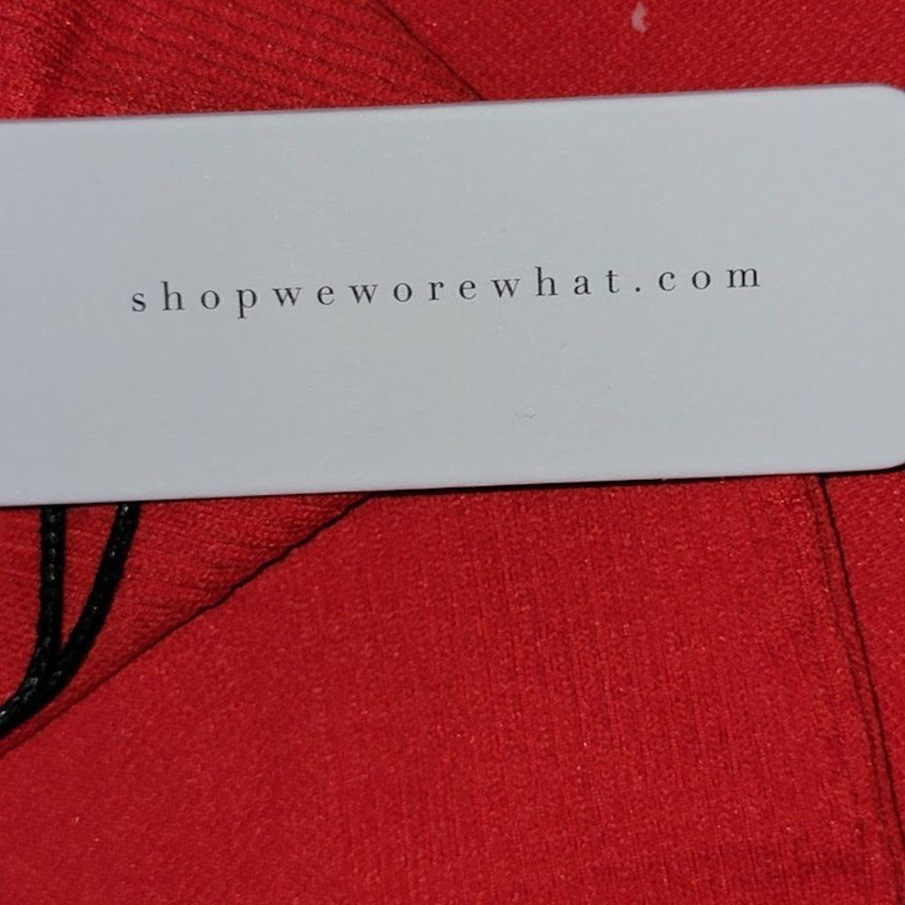We Wore What Women's Red Seamless High Waist Leggings Size Large - Picture 10 of 16
